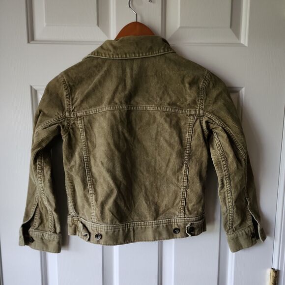 Lands' End Corduroy Khaki/Light Olive Sport Jacket Kids Sz S 8 - Picture 2 of 2
